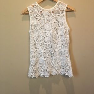 Cabi needle point lace top!!